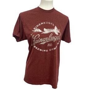 Leinenhugel's Brewing Company Mens Medium Short Sleeve Cotton Blend Tee Shirt